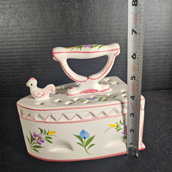 Vintage R.C.&CAL Juncal Porto de Mos, Portugal Iron Potpourri Sachet Holder #836 - Picture 8 of 9